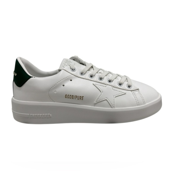 Golden Goose Women's Pure Star Sneaker White Green NWT - Picture 6 of 12